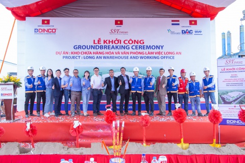 Dinco E&C khởi công dự án kho chứa hàng và văn phòng làm việc tại Long An