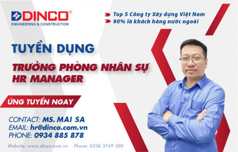 TUYỂN DỤNG TRƯỞNG PHÒNG NHÂN SỰ (HR MANAGER)